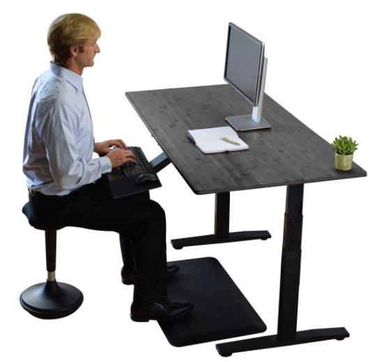 Premier 52" Black Dual Motor Electric Office Adjustable Standing Desk - AFS