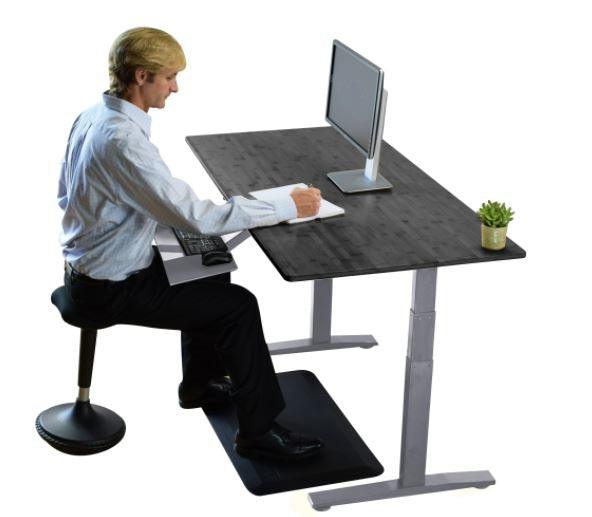 Premier 52" Gray Dual Motor Electric Office Adjustable Standing Desk - AFS