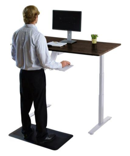 Premier 52" White Dual Motor Electric Office Adjustable Standing Desk - AFS