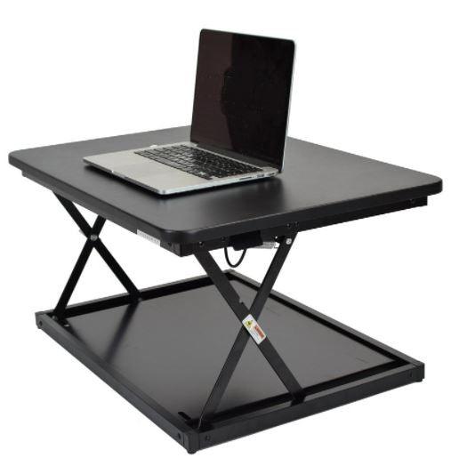 Small Black Adjustable Standing Desk Converter - AFS