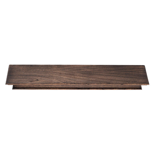 47" Black Wash EL Floating Wall Shelf - AFS