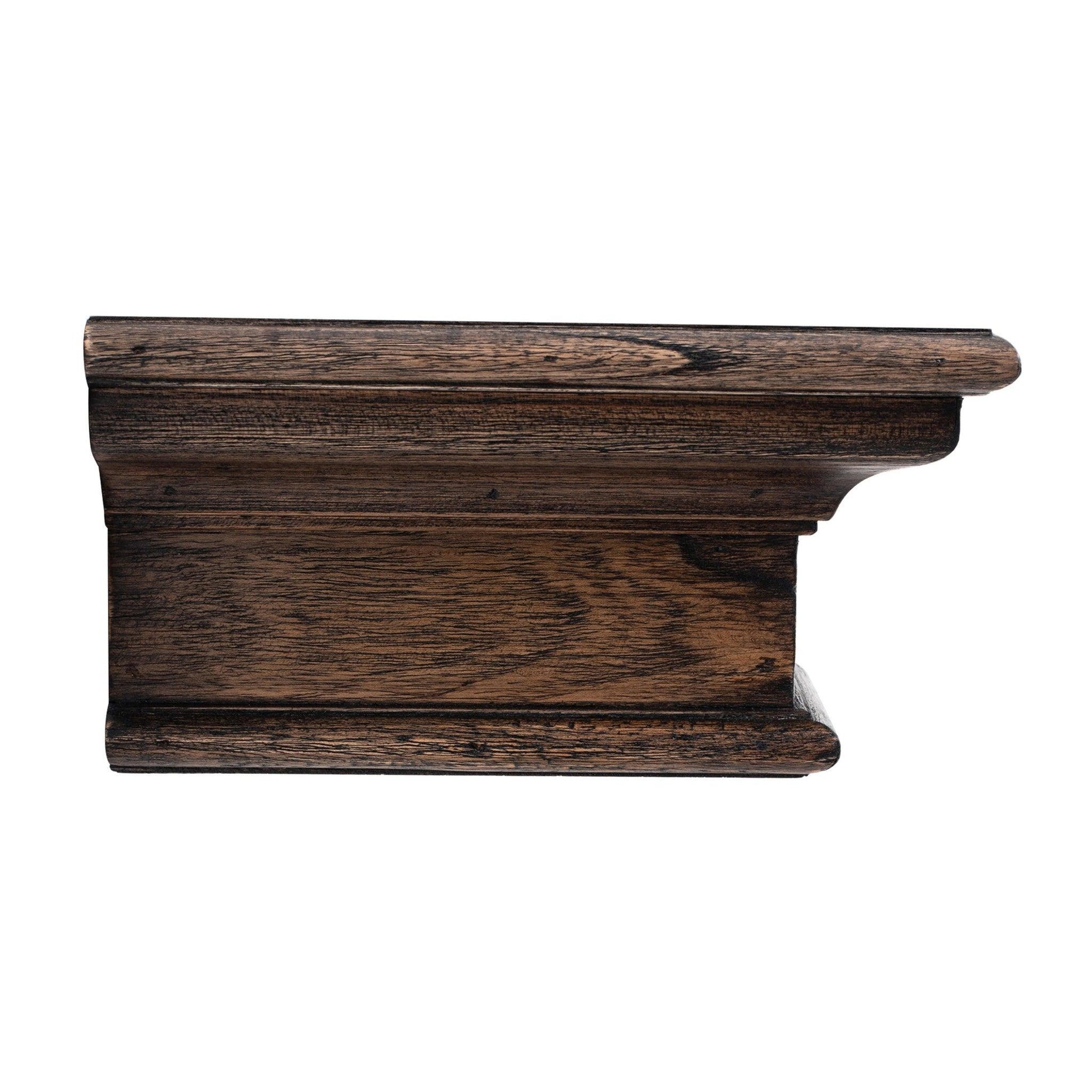 47" Black Wash EL Floating Wall Shelf - AFS