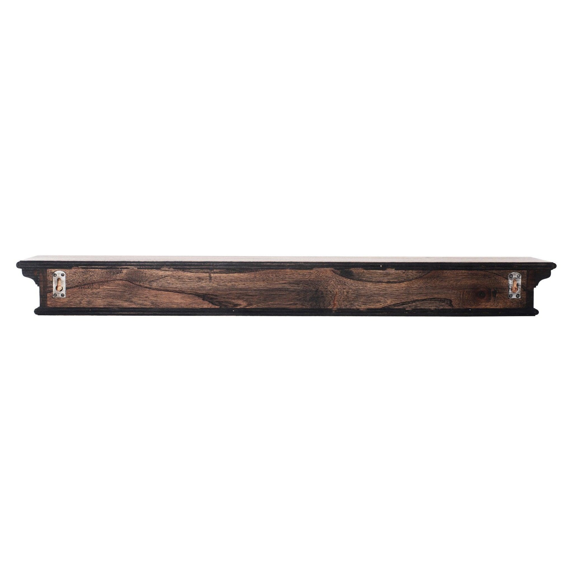 47" Black Wash EL Floating Wall Shelf - AFS