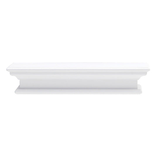 23" Classic White Floating Wall Shelf - AFS