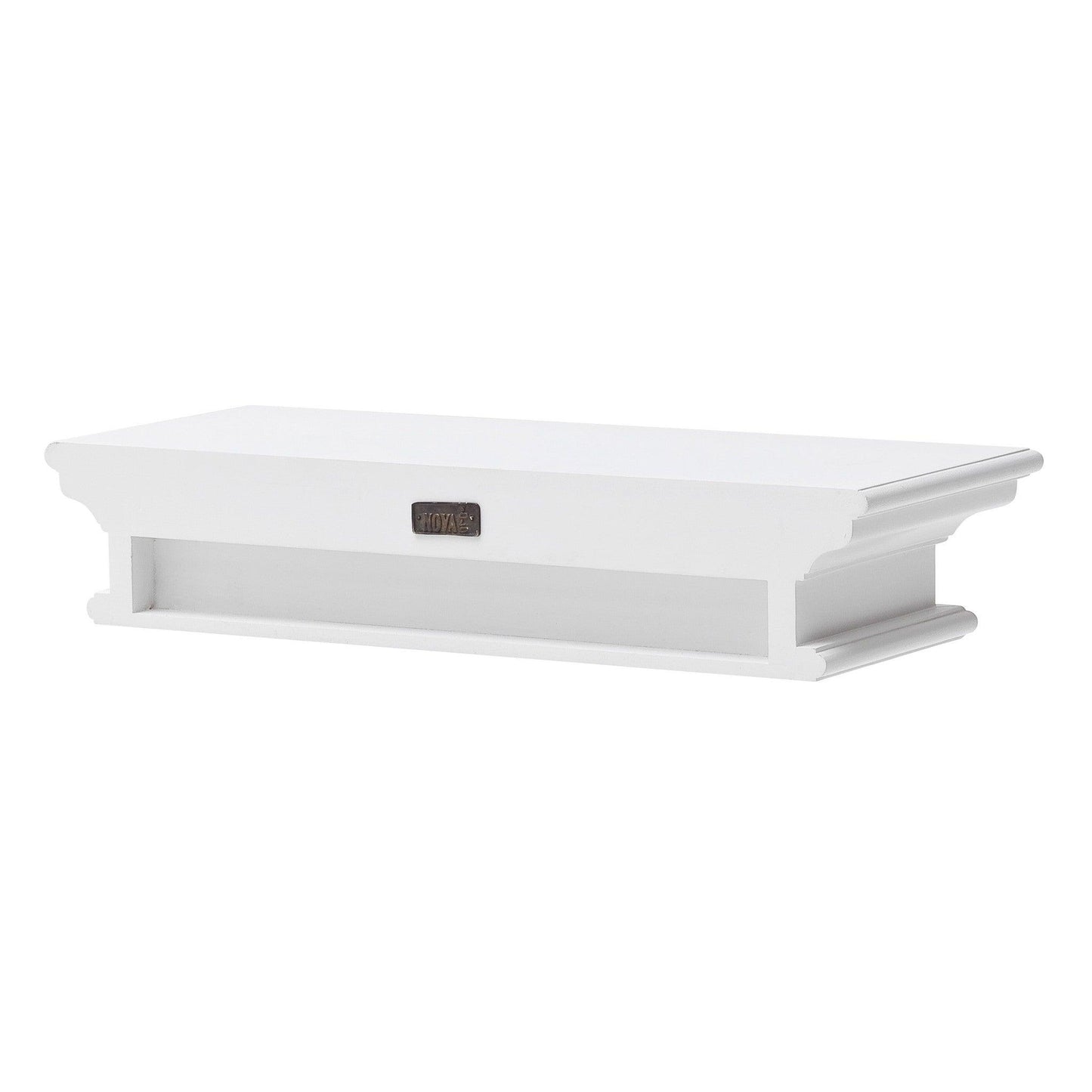 23" Classic White Floating Wall Shelf - AFS