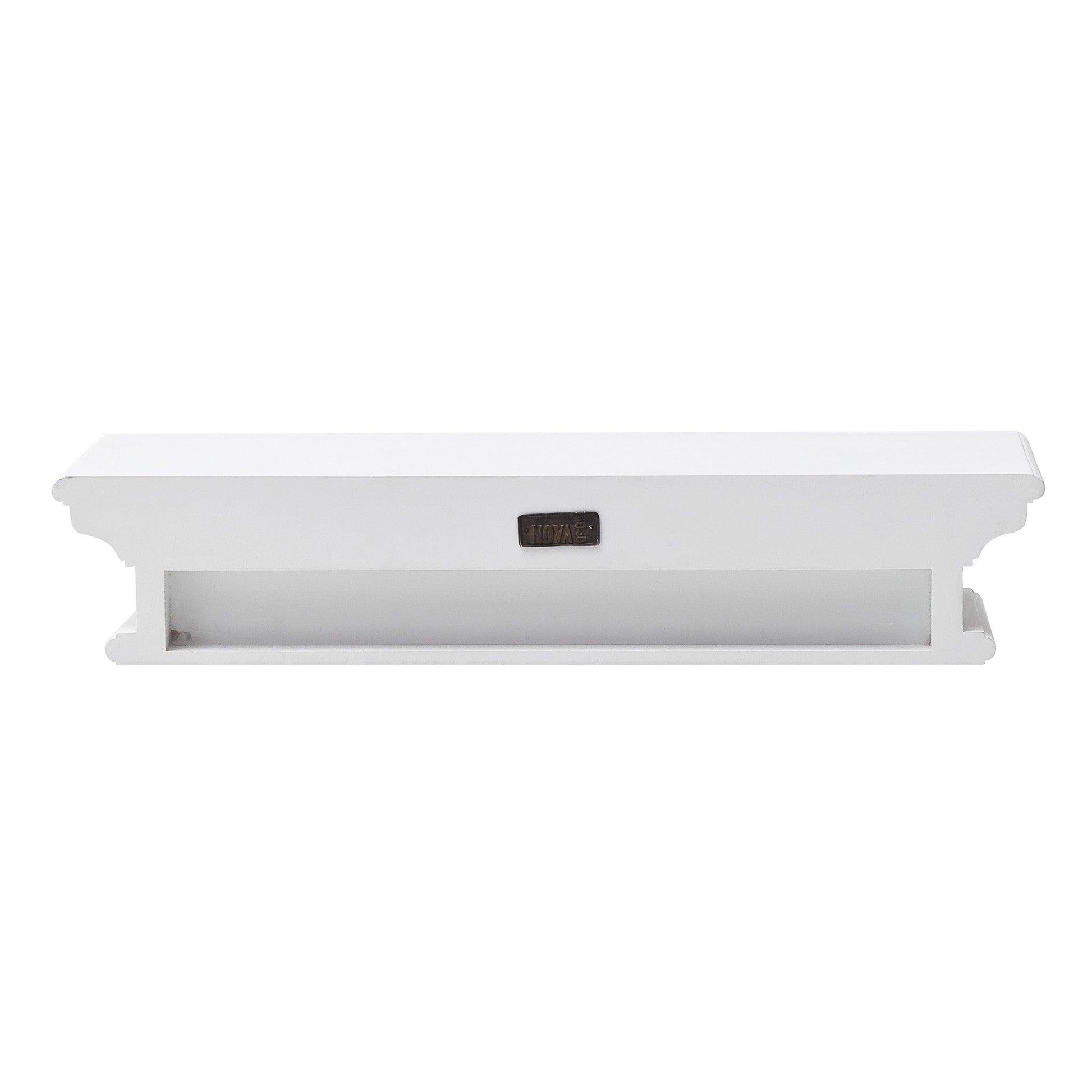 23" Classic White Floating Wall Shelf - AFS