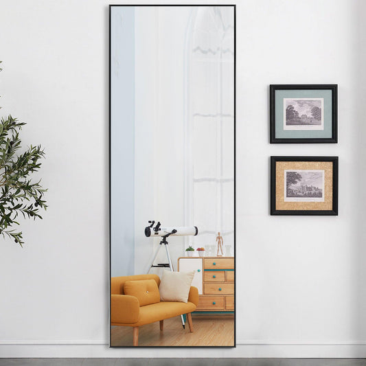 Jumbo Black Full Length Standing Mirror - AFS