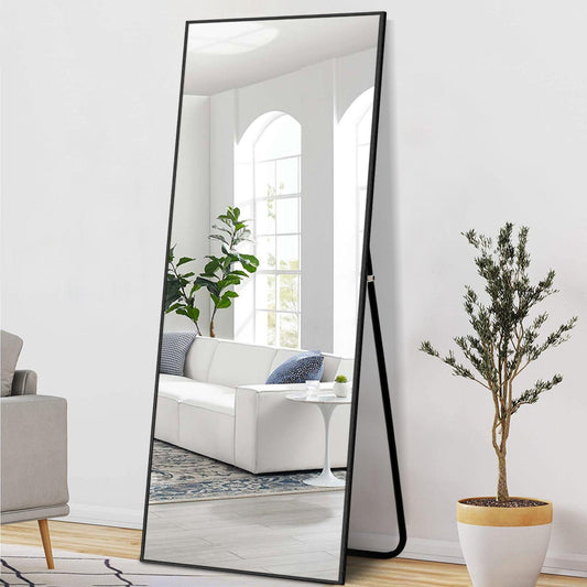 Jumbo Black Full Length Standing Mirror - AFS