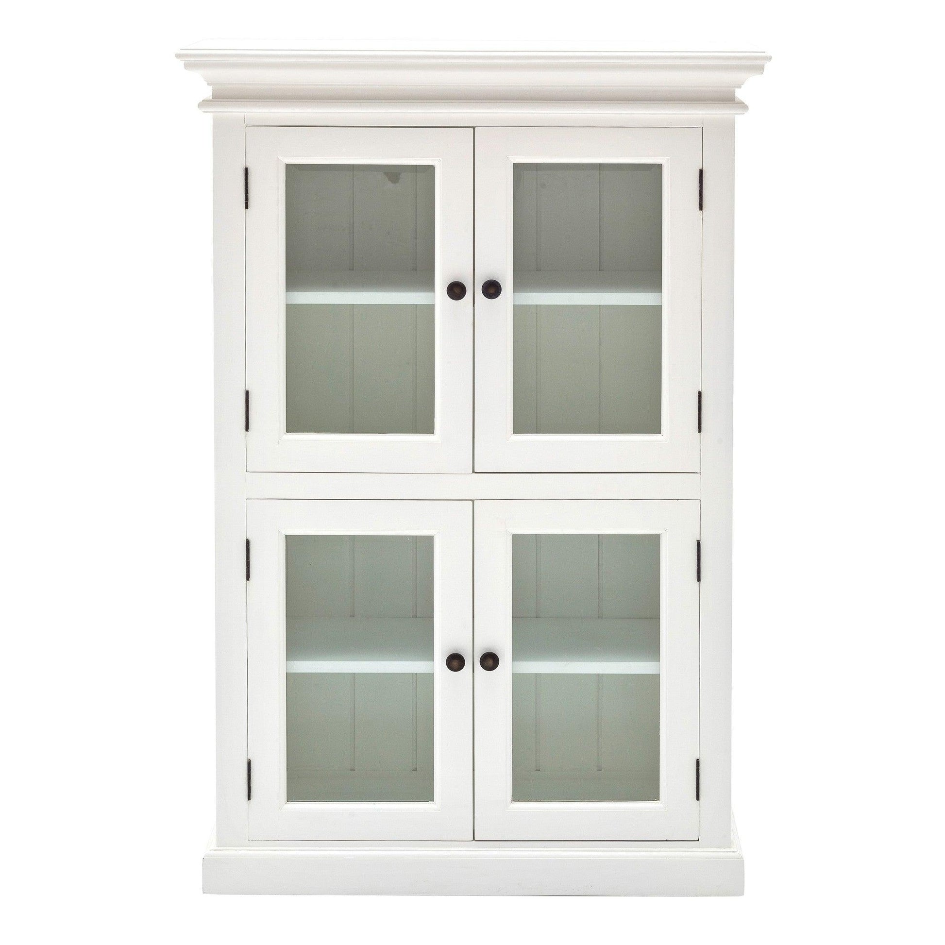 Classic White Two Level Storage Cabinet - AFS