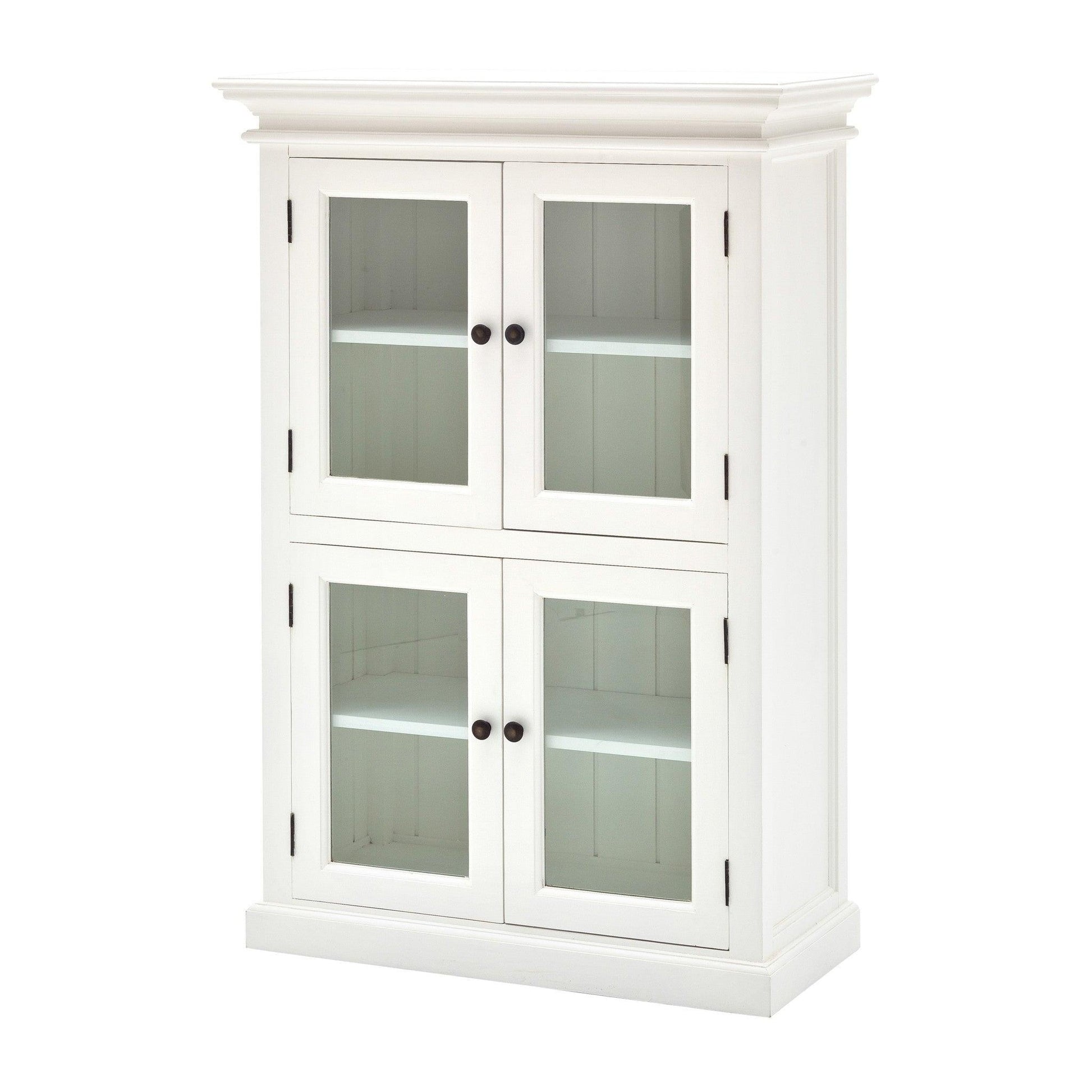 Classic White Two Level Storage Cabinet - AFS