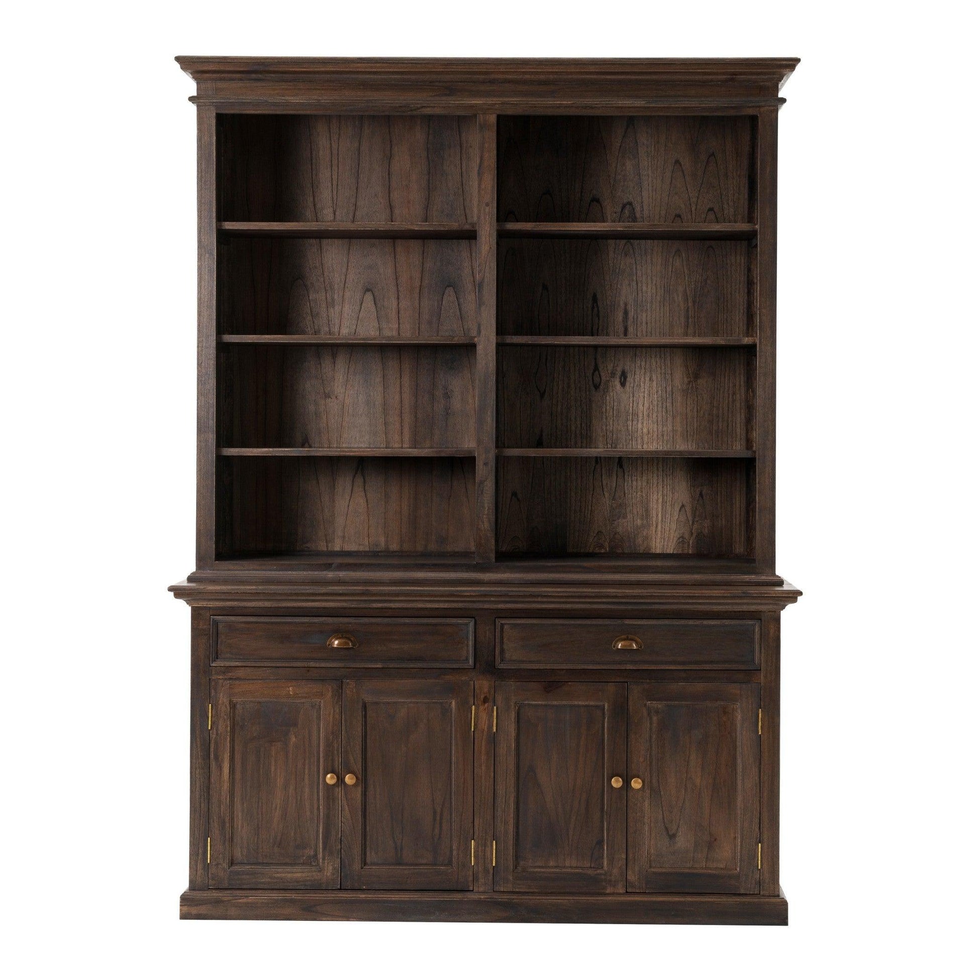 Classic Black Wash Display Hutch - AFS