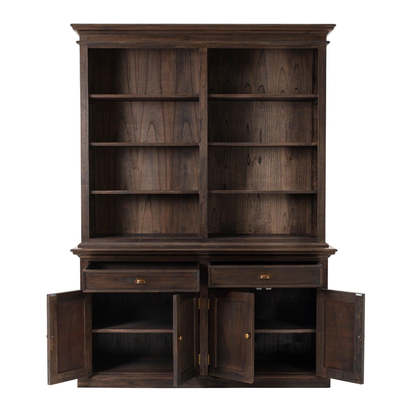 Classic Black Wash Display Hutch - AFS