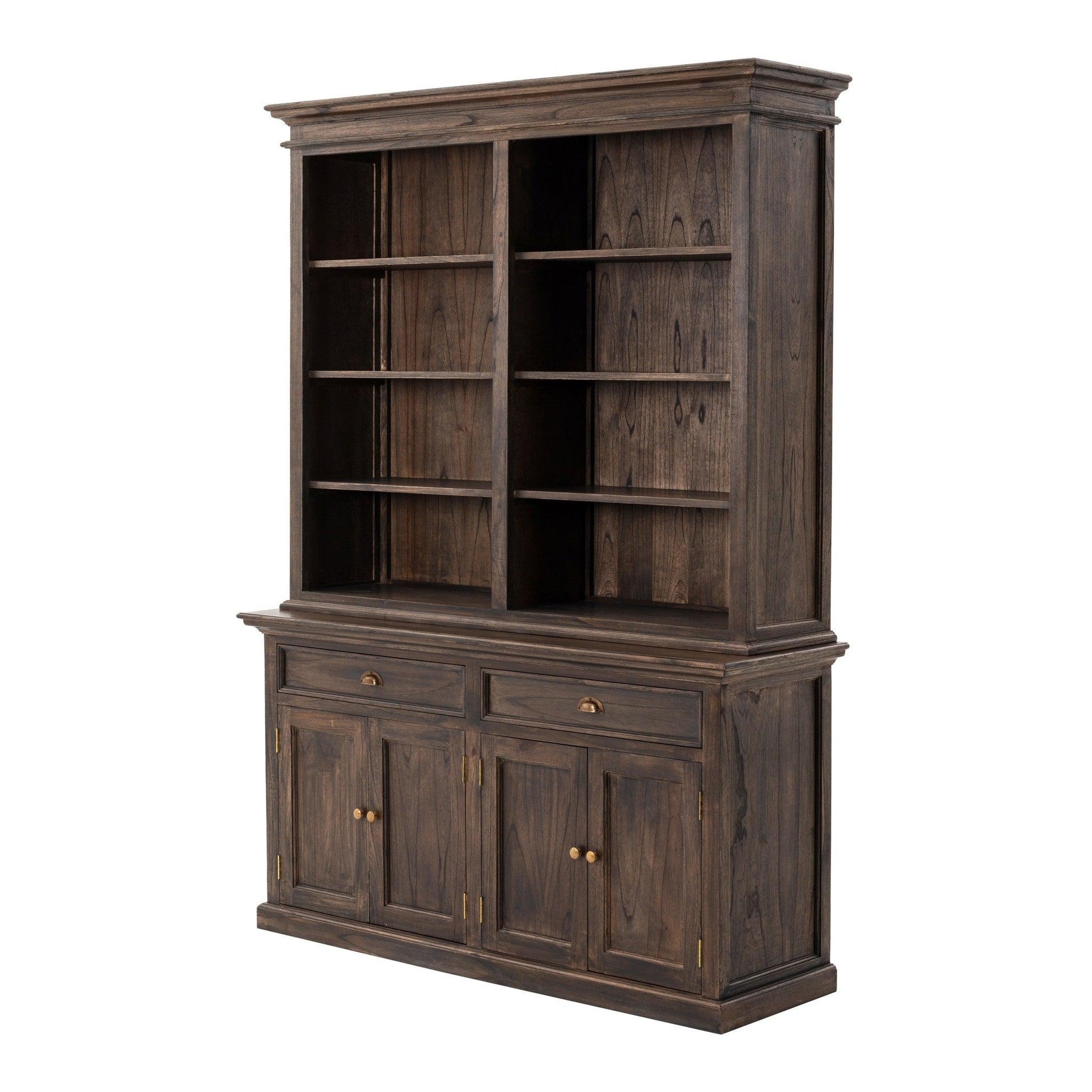 Classic Black Wash Display Hutch - AFS