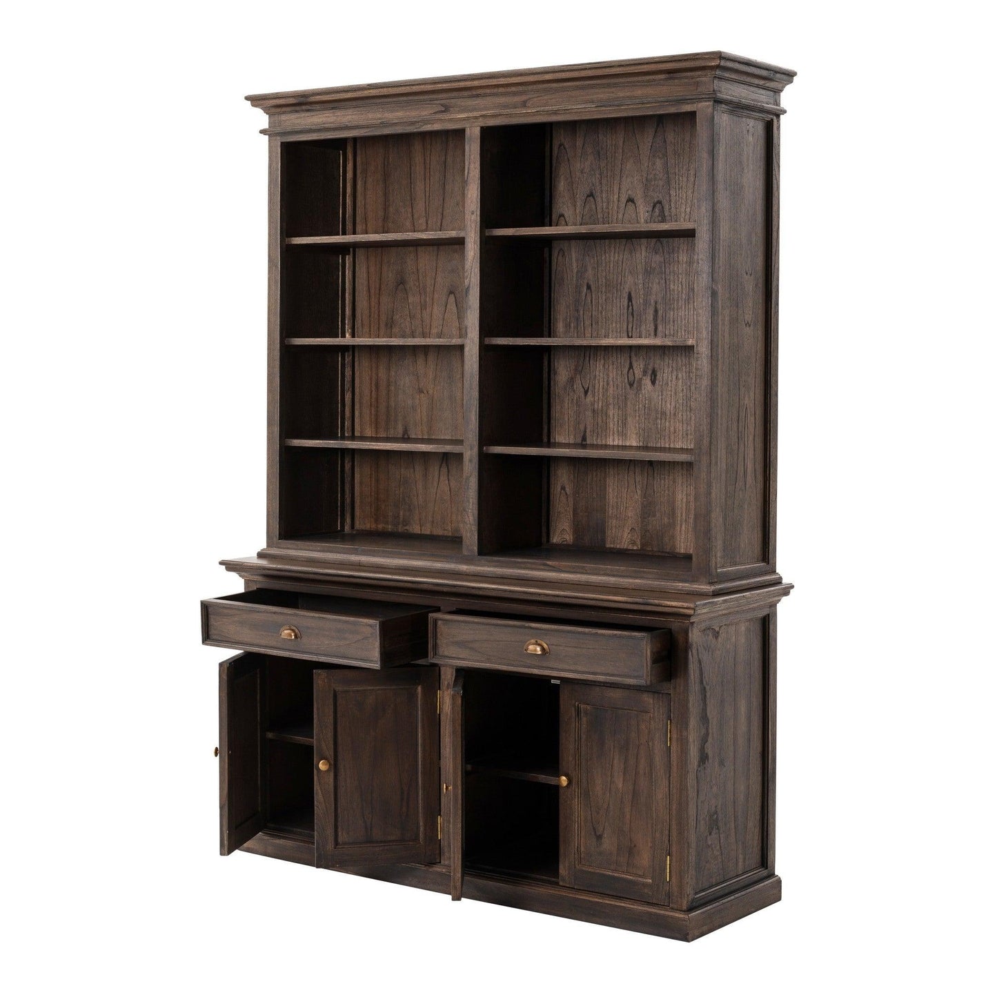 Classic Black Wash Display Hutch - AFS