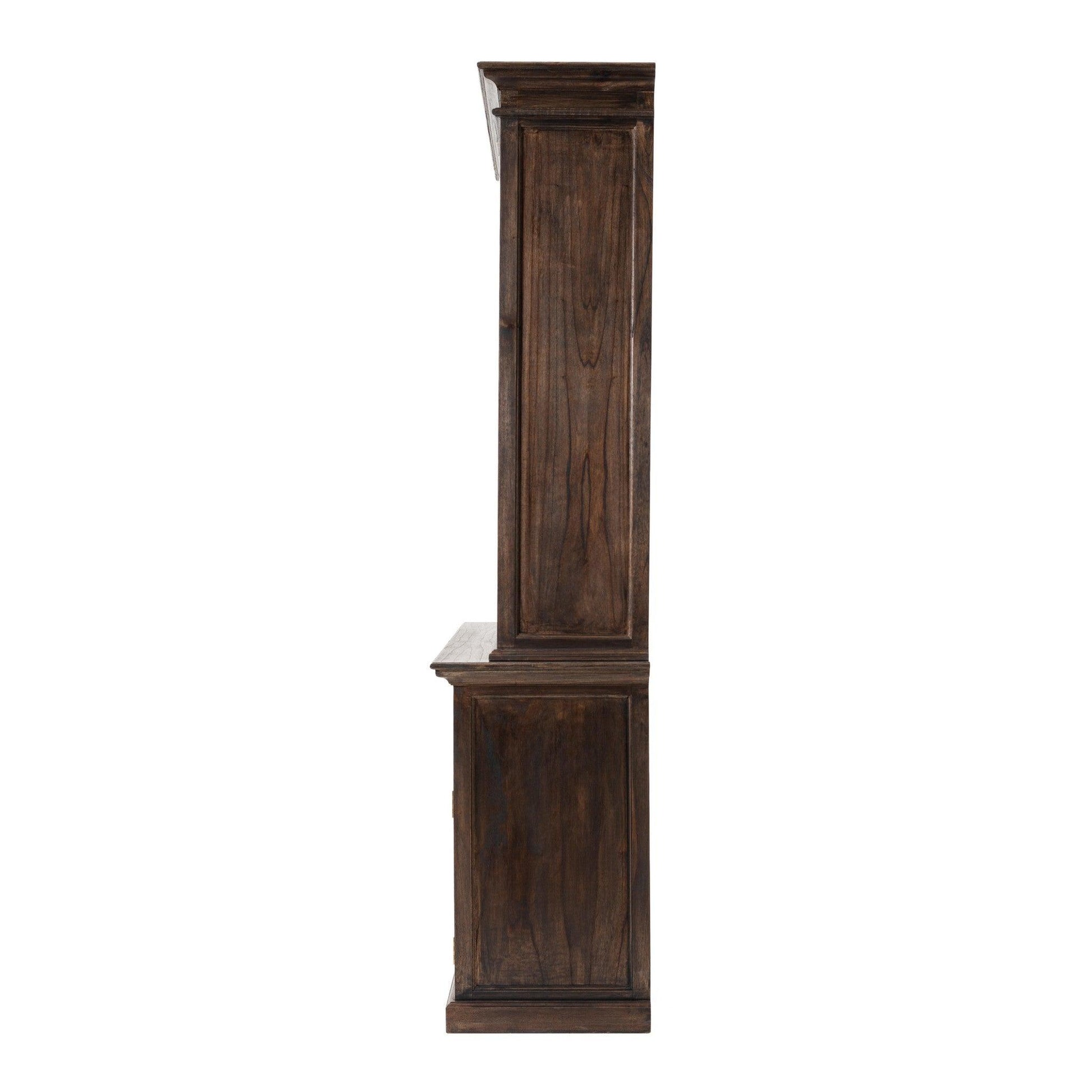 Classic Black Wash Display Hutch - AFS