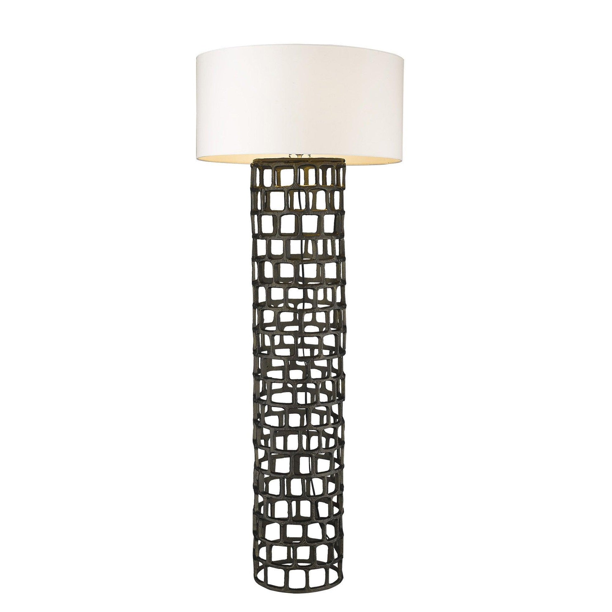 Vallin 1-Light Black Gold Floor Lamp - AFS