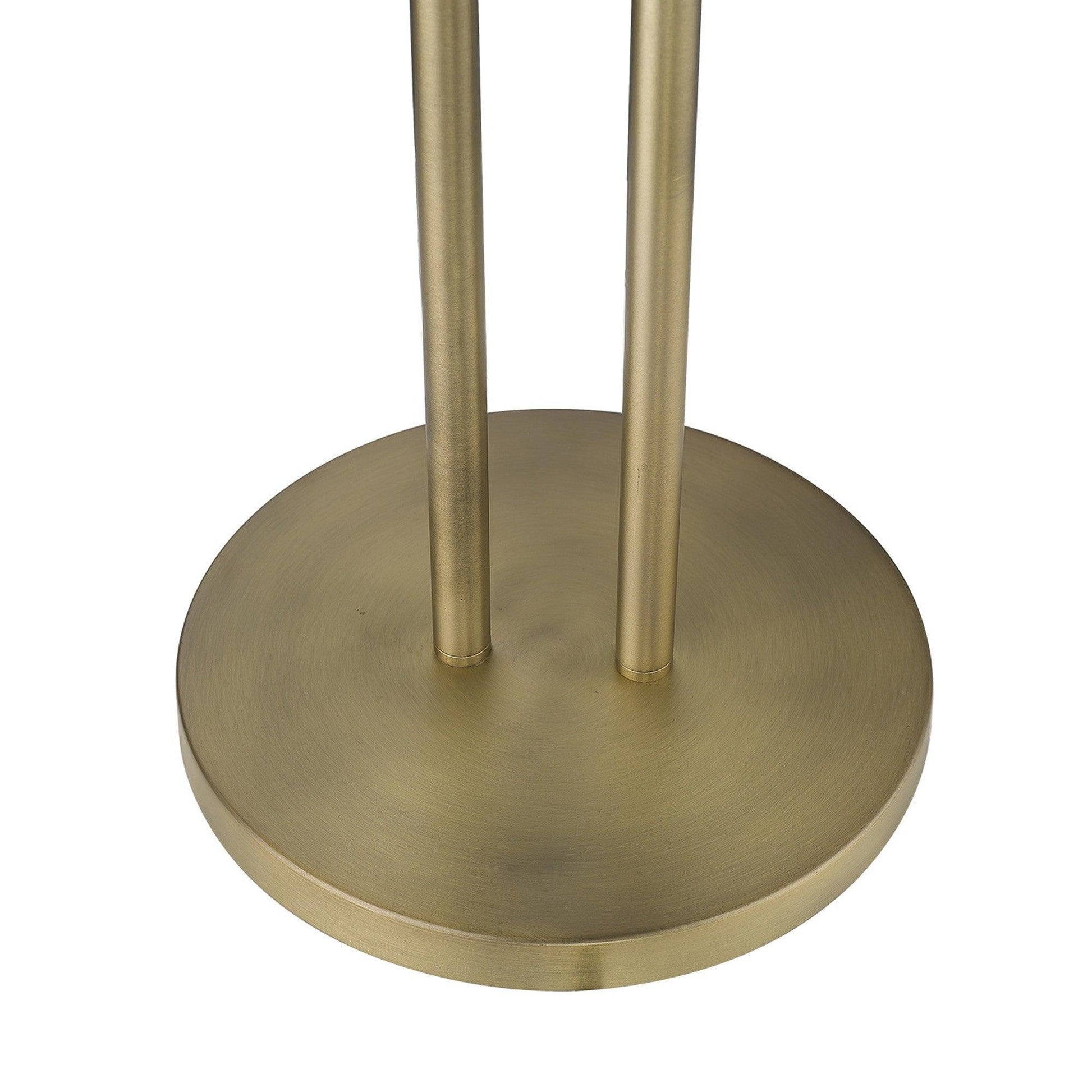 Perret 2-Light Aged Brass Floor Lamp - AFS