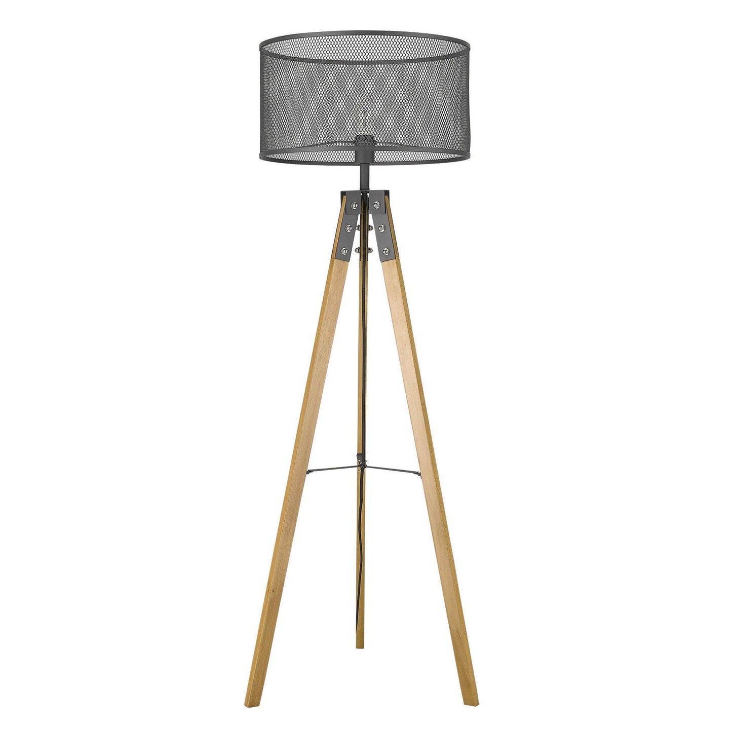 Capprice 1-Light Matte Black Floor Lamp - AFS