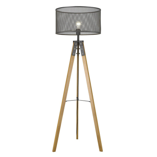 Capprice 1-Light Matte Black Floor Lamp - AFS