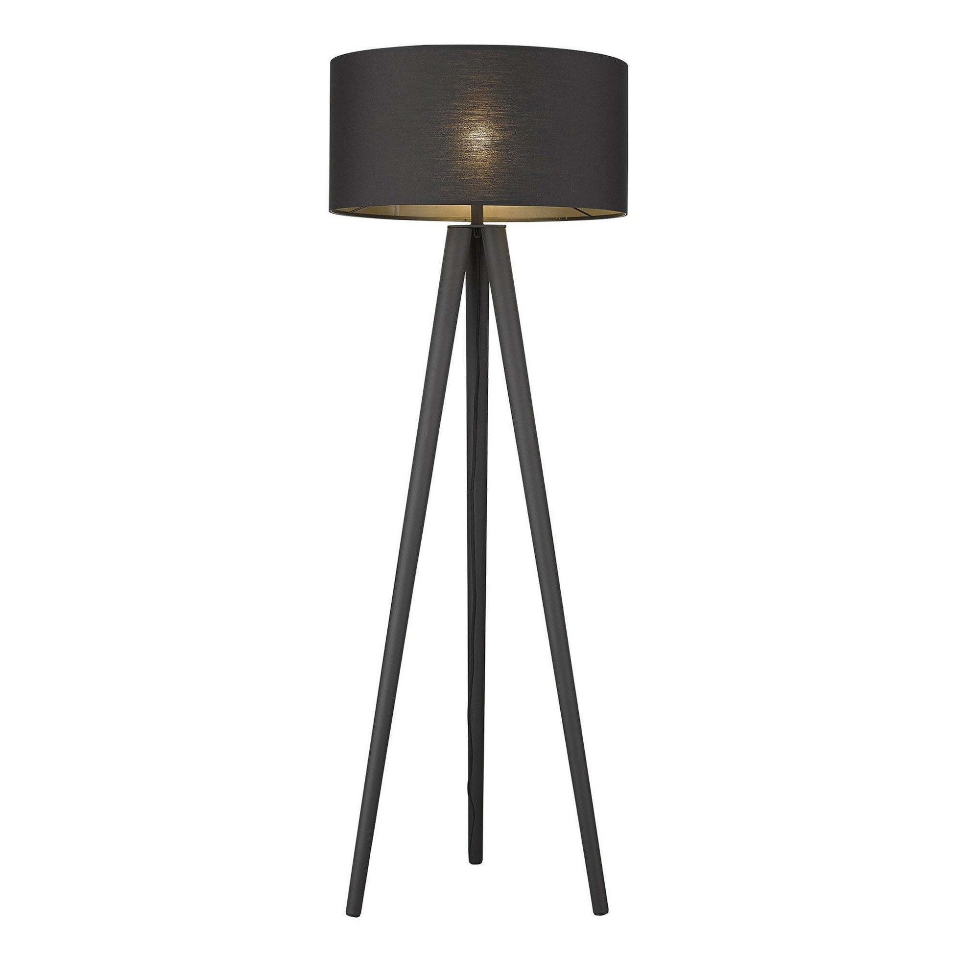 Tourer 1-Light Matte Black Floor Lamp - AFS