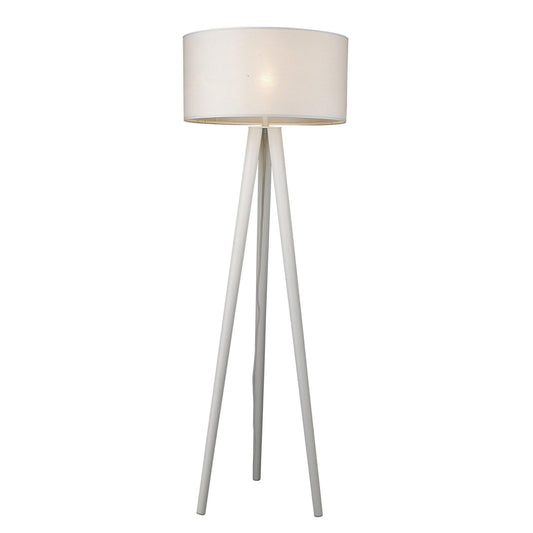 Tourer 1-Light White Floor Lamp - AFS