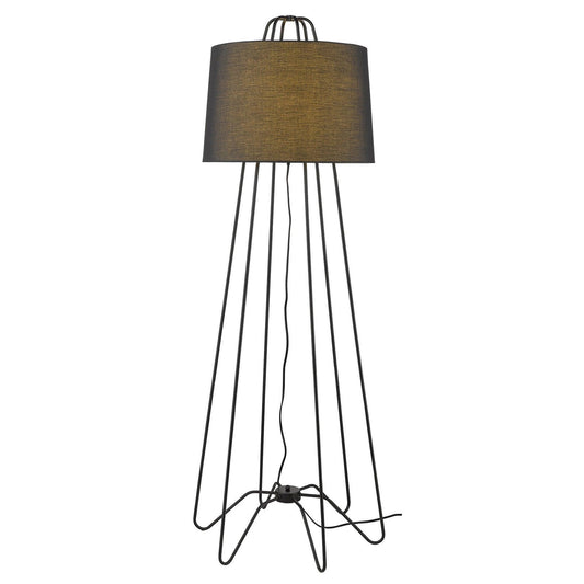 Lamia 1-Light Matte Black Floor Lamp - AFS