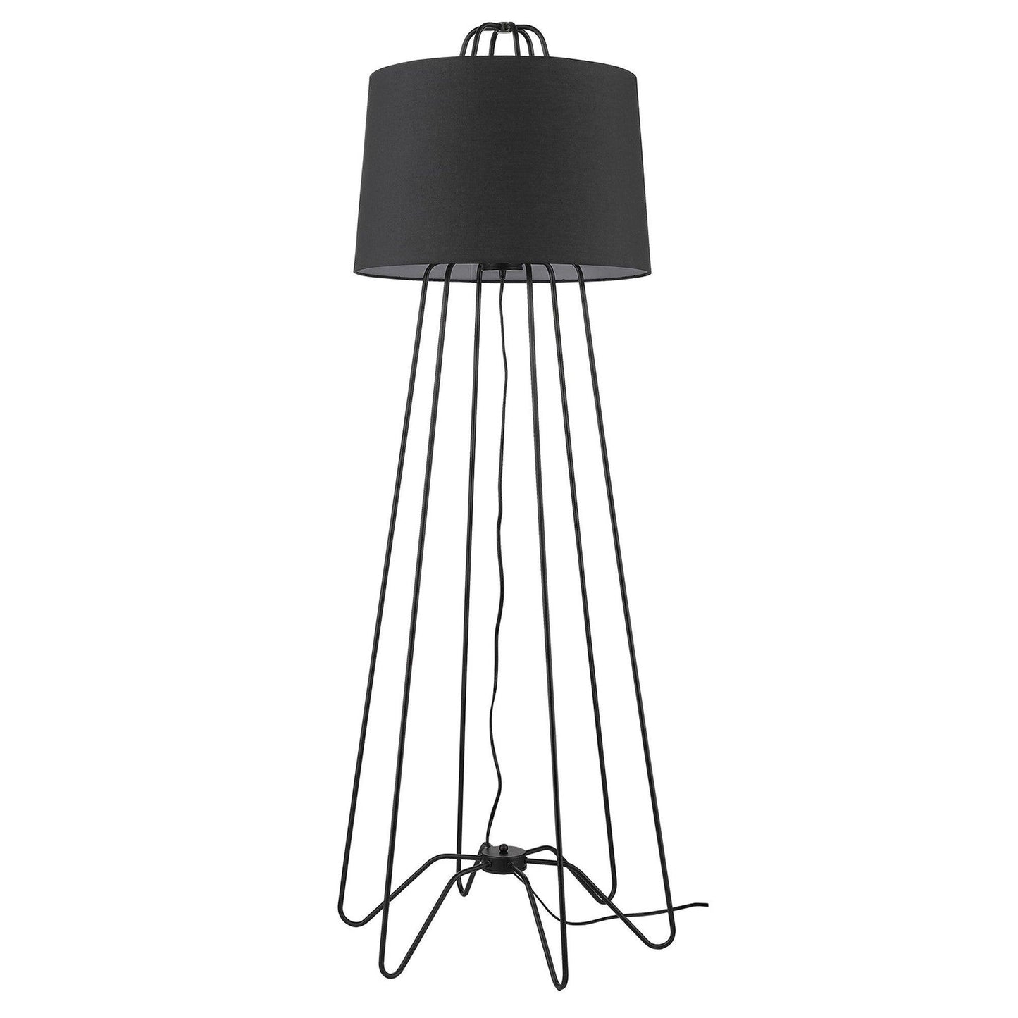 Lamia 1-Light Matte Black Floor Lamp - AFS