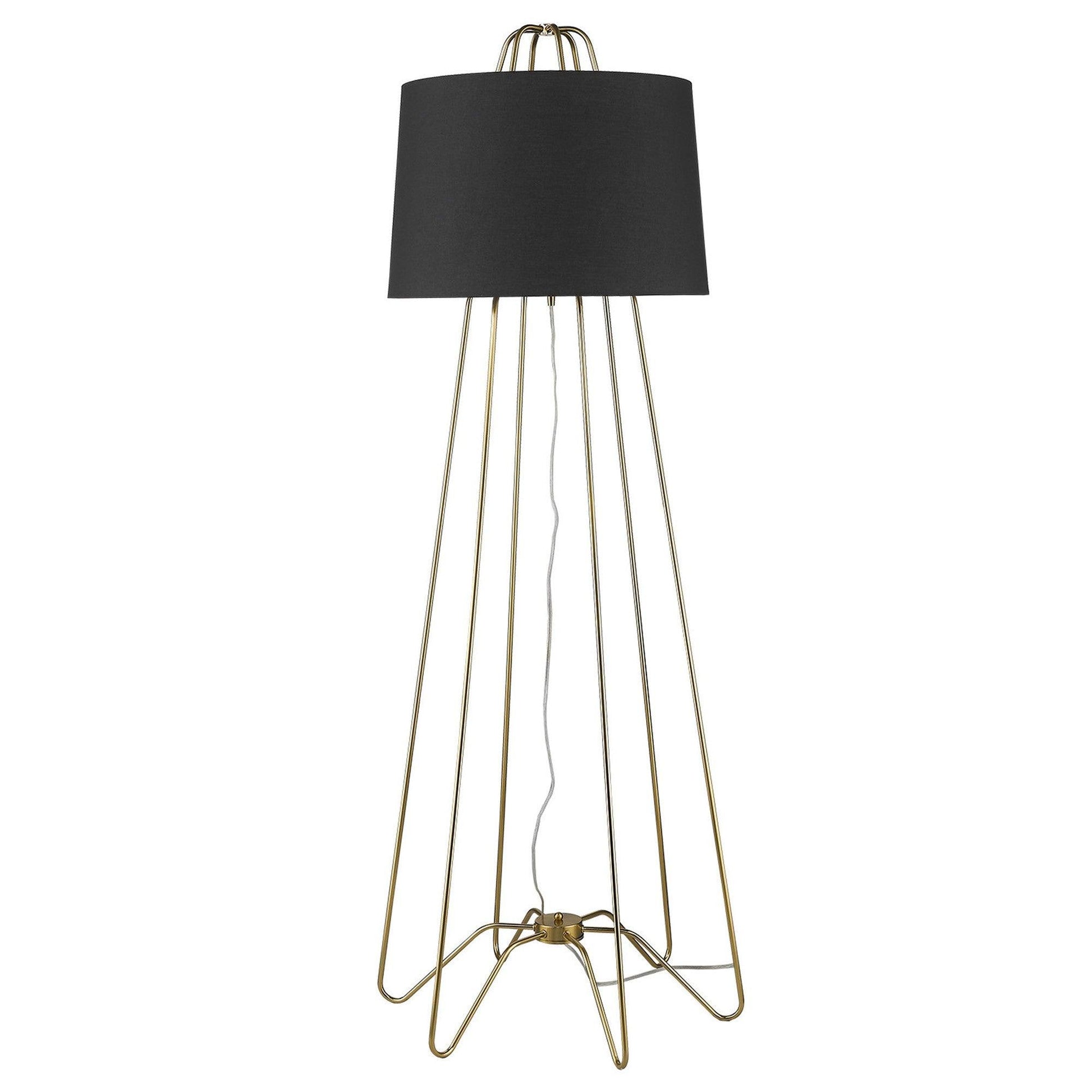 Lamia 1-Light Gold Floor Lamp - AFS