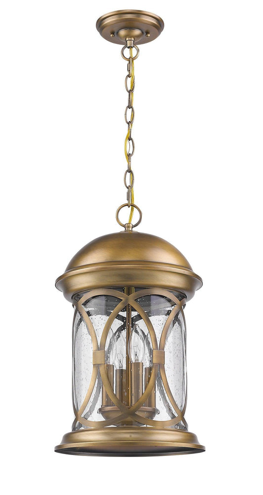 Lincoln 4-Light Antique Brass Hanging Light - AFS