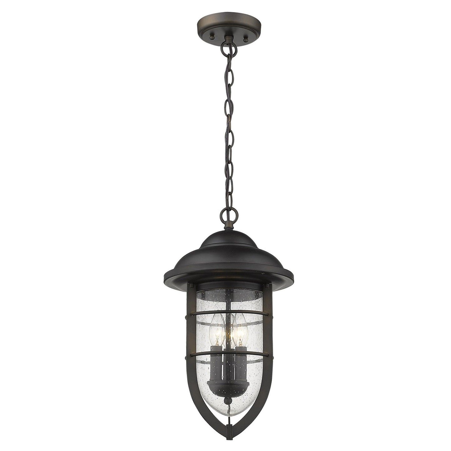 Dylan 3-Light Oil-Rubbed Bronze Hanging Lantern - AFS