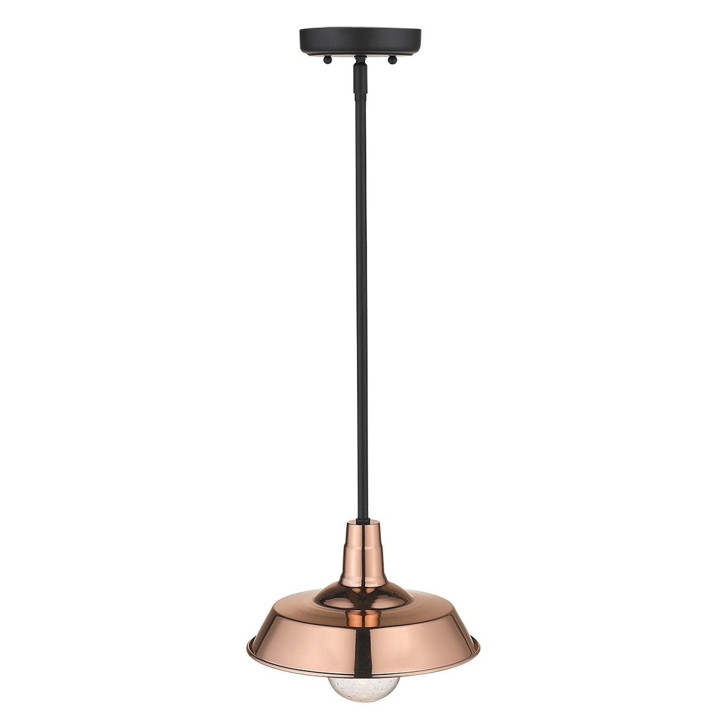 Shiny Copper Shallow Plate Adjustable Pendant Light - AFS