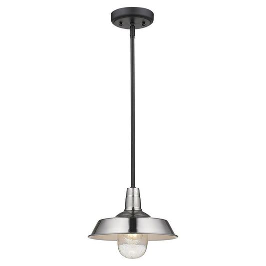 Silver Shallow Plate Adjustable Pendant Light - AFS