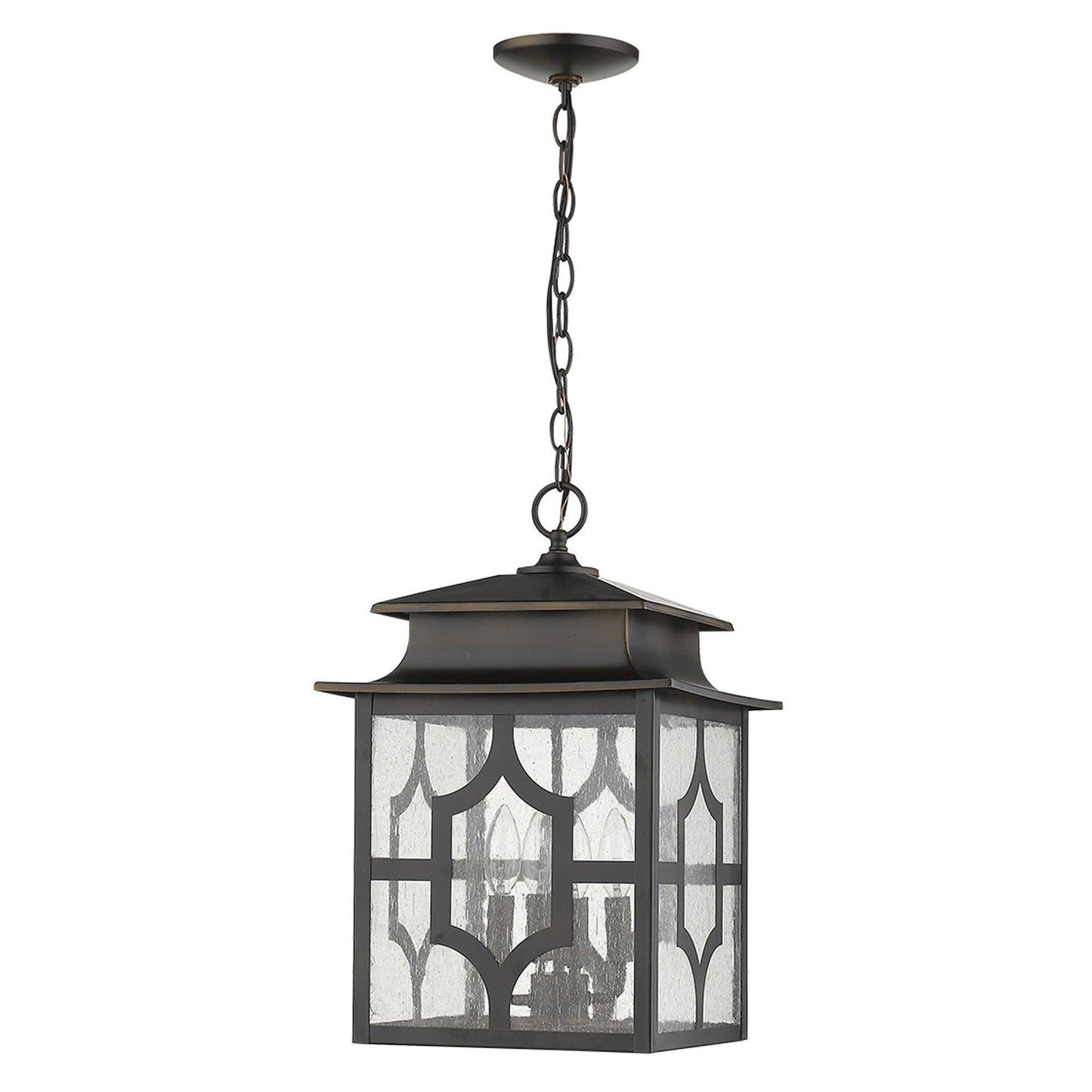 Calvert 4-Light Oil-Rubbed Bronze Hanging Lantern - AFS