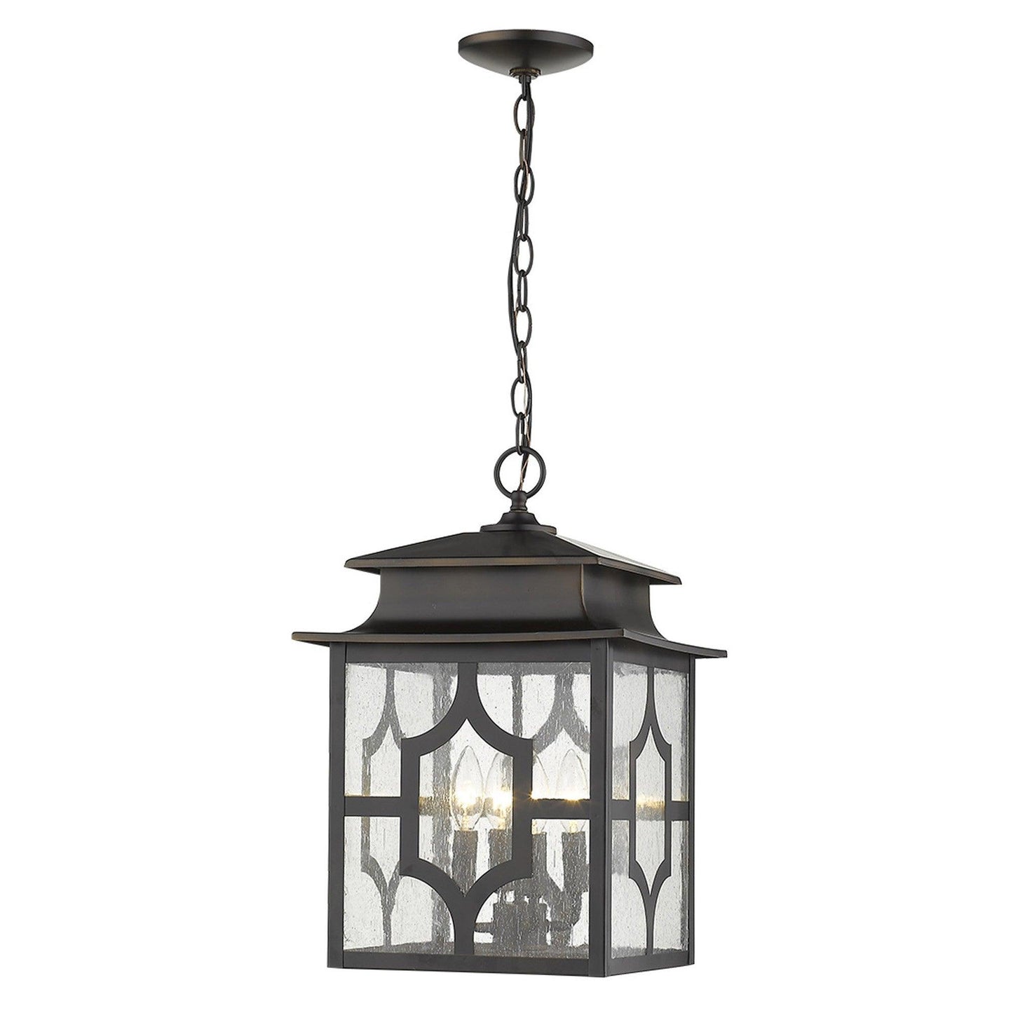 Calvert 4-Light Oil-Rubbed Bronze Hanging Lantern - AFS