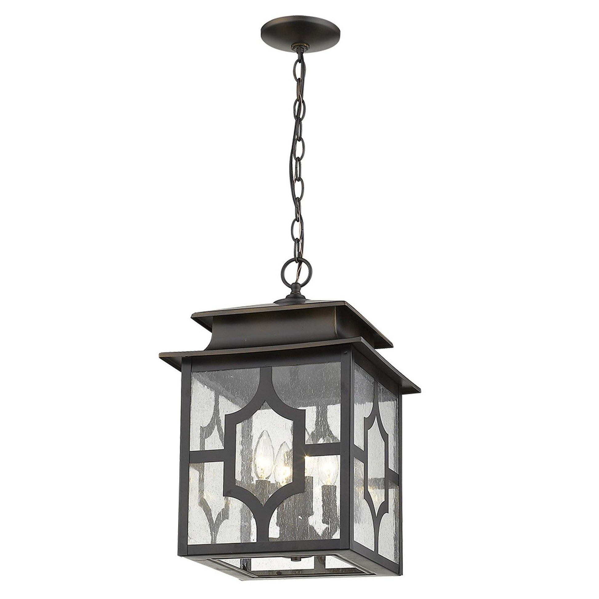 Calvert 4-Light Oil-Rubbed Bronze Hanging Lantern - AFS