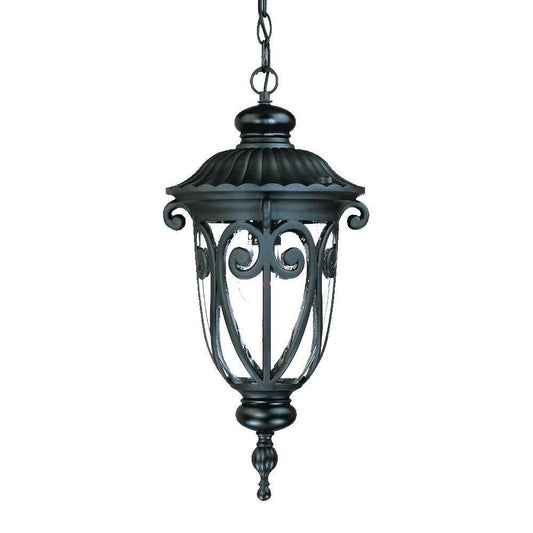 Naples 1-Light Matte Black Hanging Light - AFS