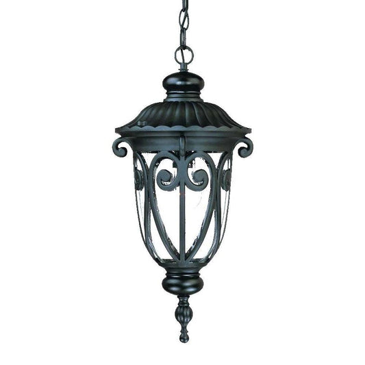 Naples 1-Light Matte Black Hanging Light - AFS