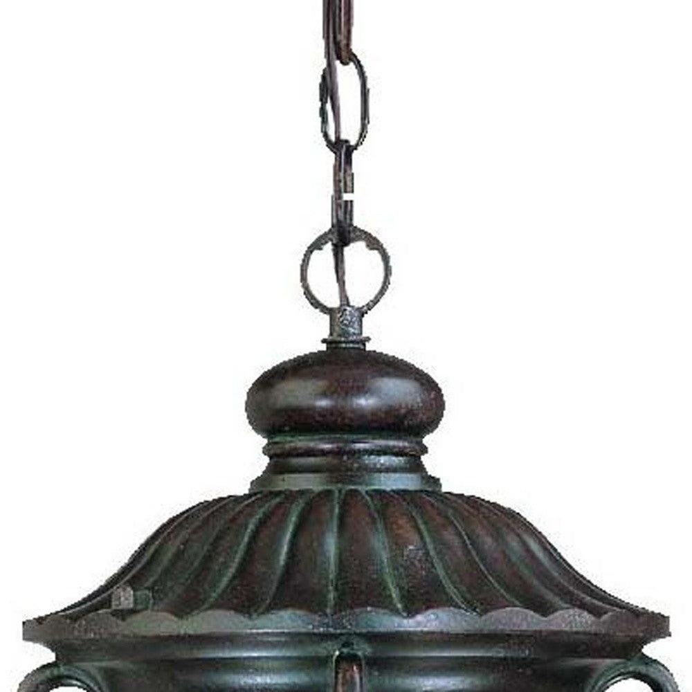 Naples 1-Light Marbelized Mahogany Hanging Light - AFS