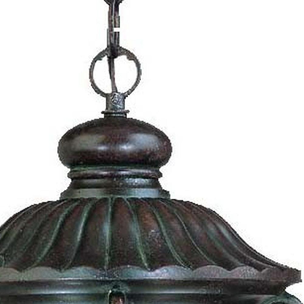 Naples 1-Light Marbelized Mahogany Hanging Light - AFS