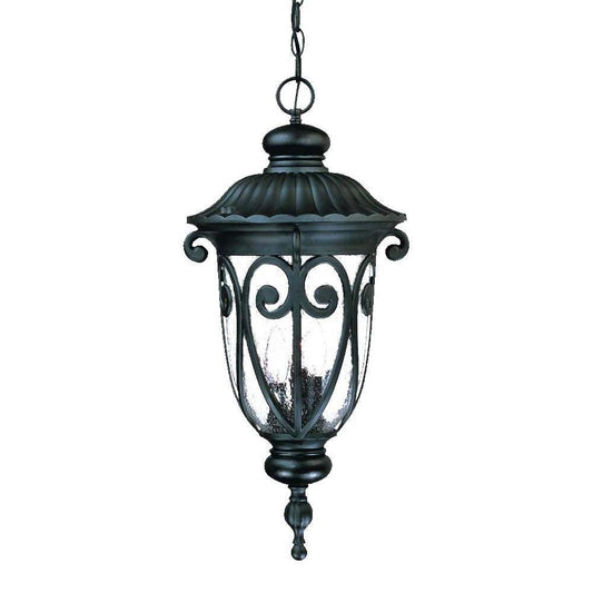 Naples 3-Light Matte Black Hanging Light - AFS