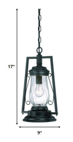 Matte Black Oil Lamp Hanging Light - AFS