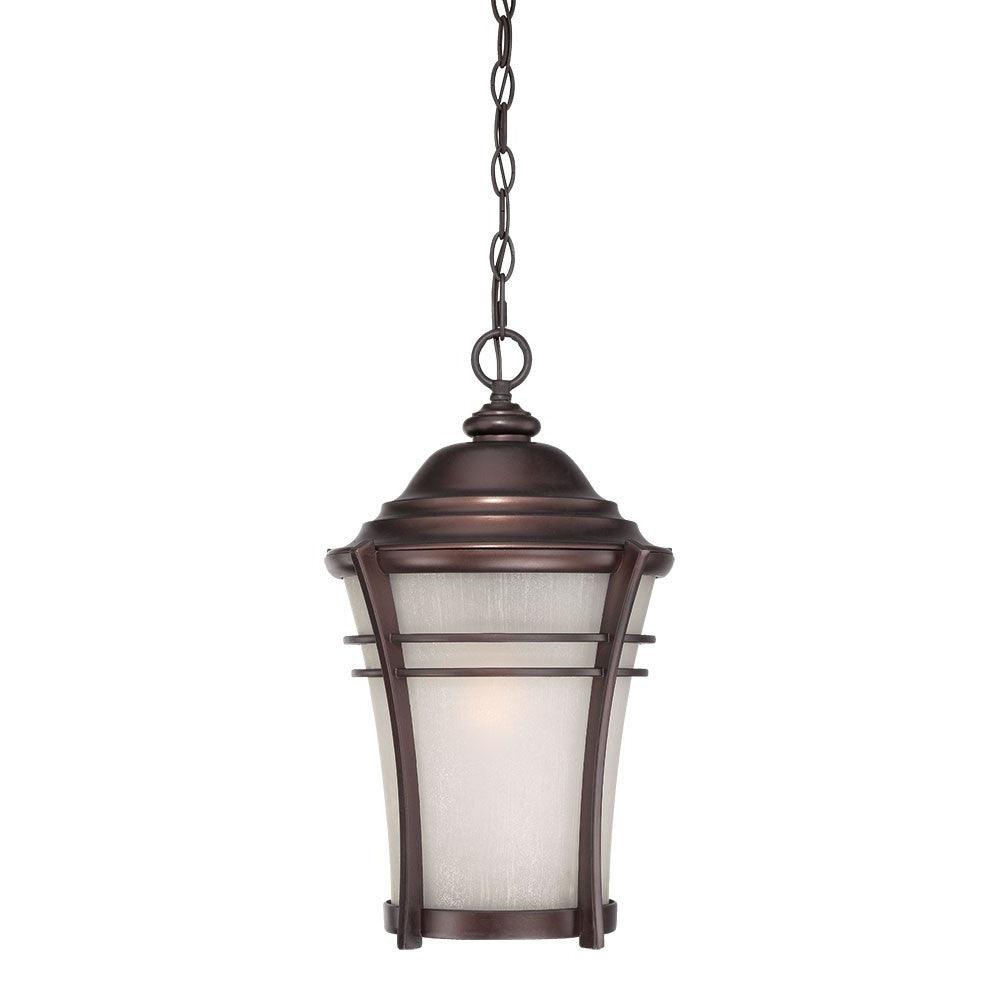 Frosted Glass Bronze Lantern Hanging Light - AFS