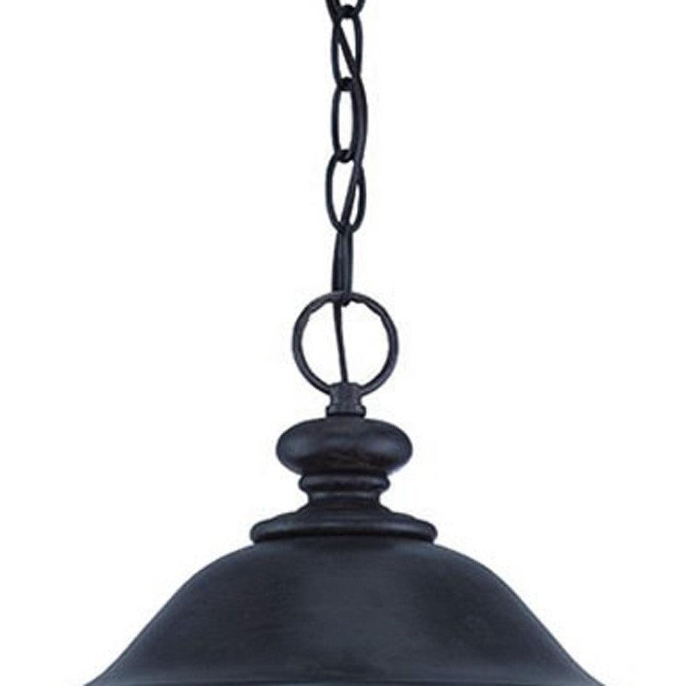 XL Three Light Matte Black Urn Shaped Hanging Light - AFS