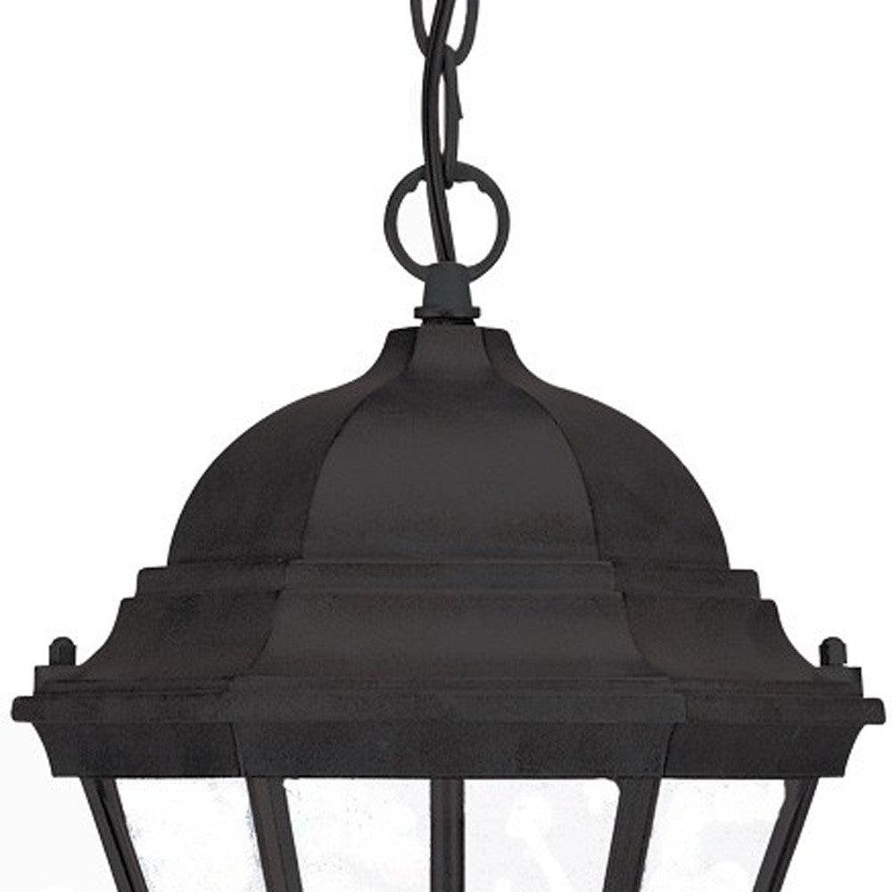 Three Light Matte Black Carousel Lantern Hanging Light - AFS