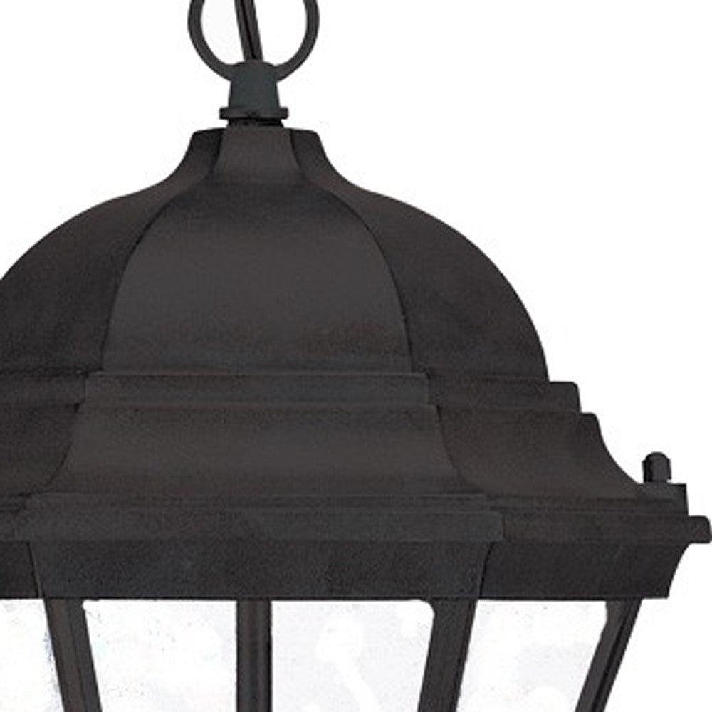 Three Light Matte Black Carousel Lantern Hanging Light - AFS