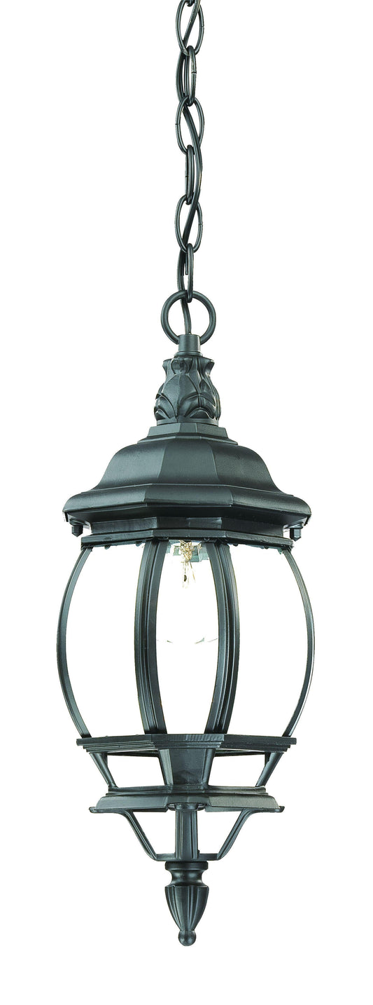 Matte Black Glass Globe Hanging Light - AFS