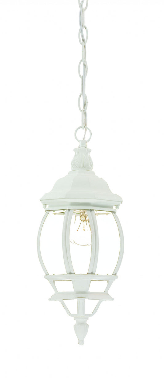 White Glass Globe Hanging Light - AFS