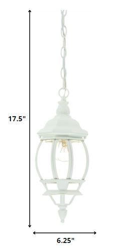 White Glass Globe Hanging Light - AFS