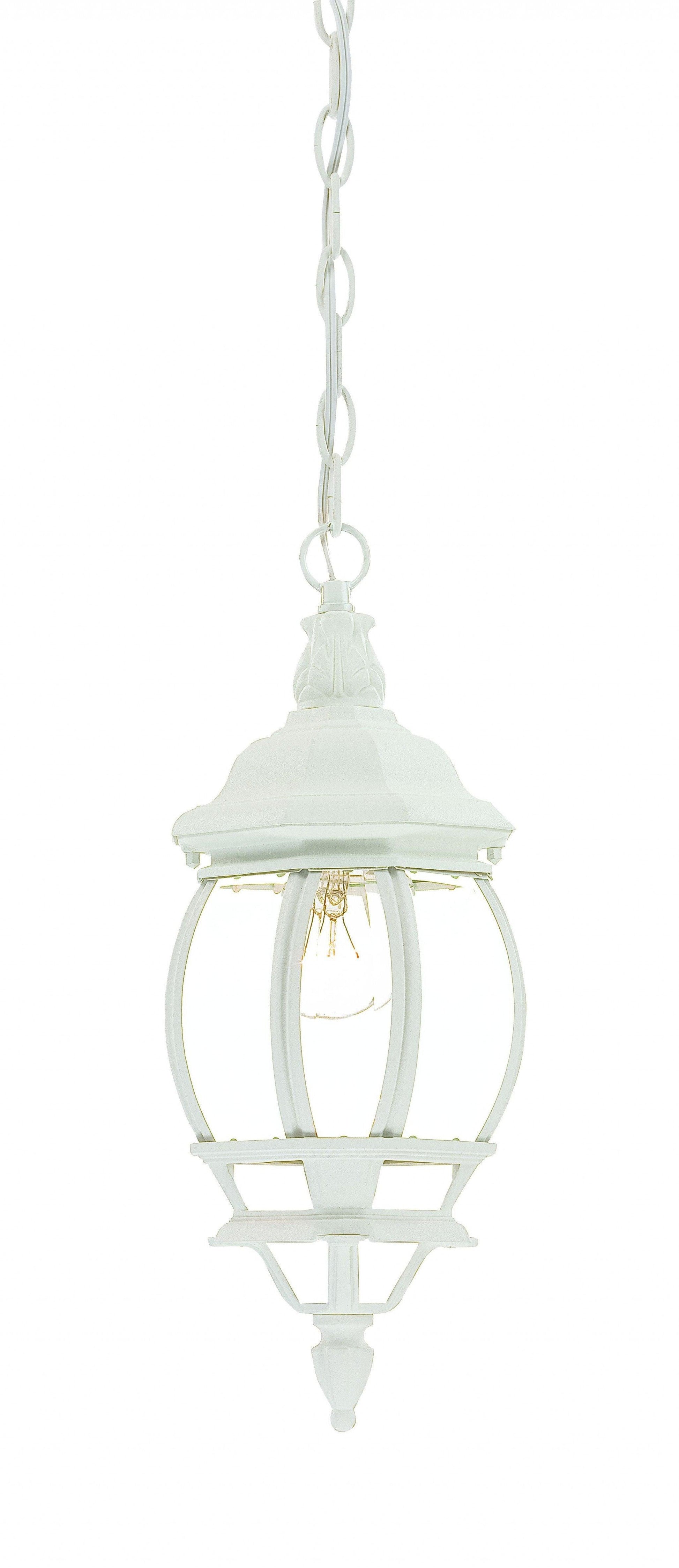 White Glass Globe Hanging Light - AFS