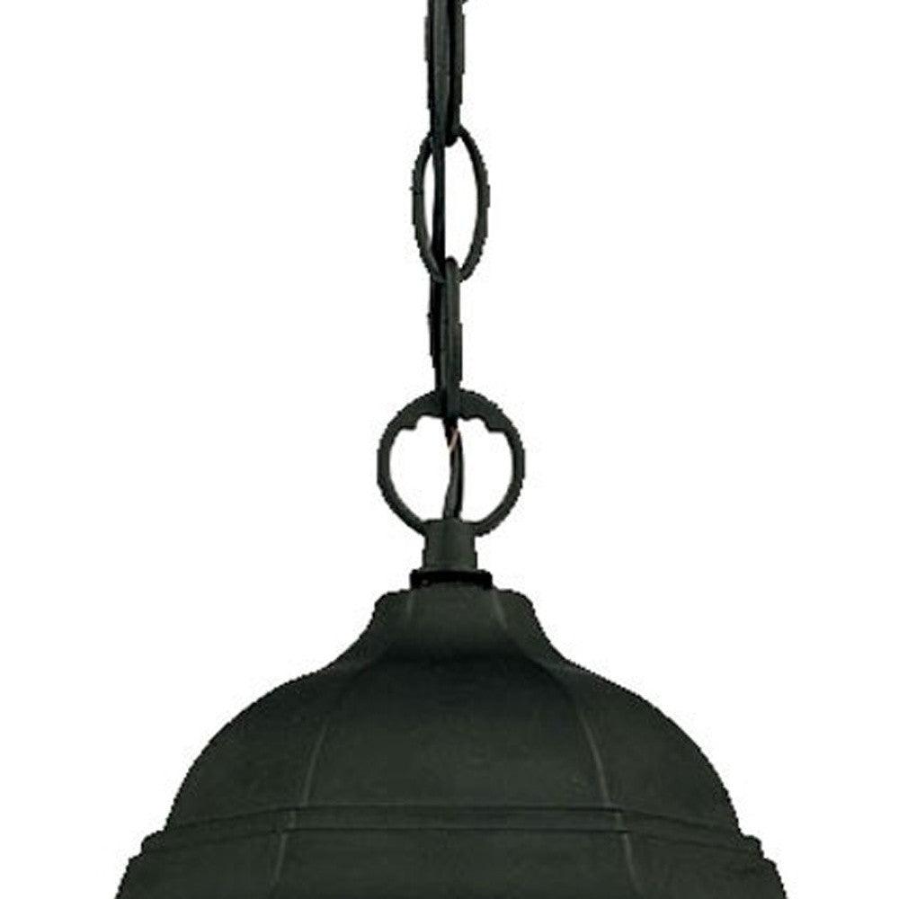 Matte Black Glass Lantern Hanging Light - AFS